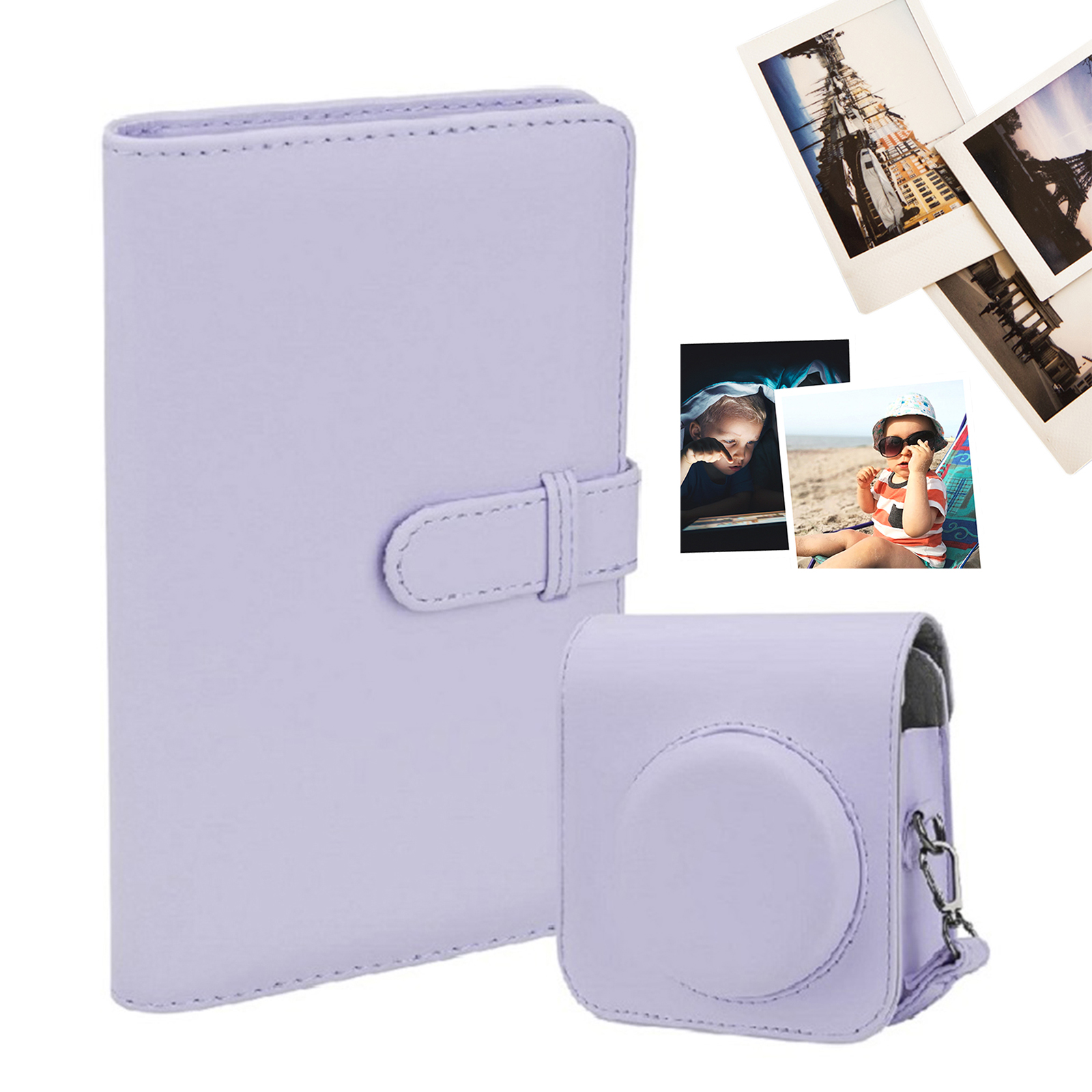 Camera Strap Leather - Bolsa protectora de cuero PU para