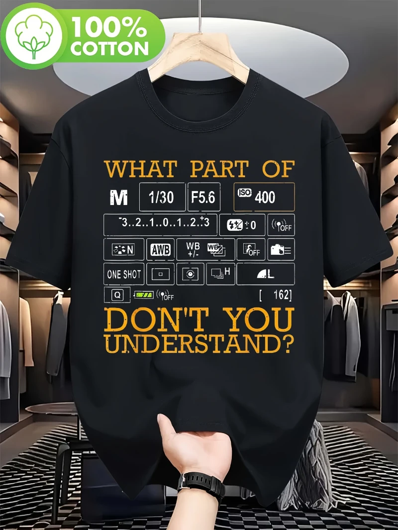 Photography Icon Set - Camiseta humorística con temática de fotografía