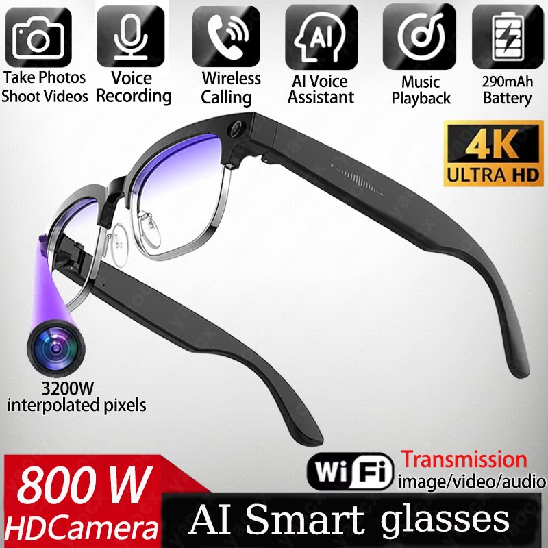 Photography With Ai - Gafas Inteligentes 4K con IA, Cámara