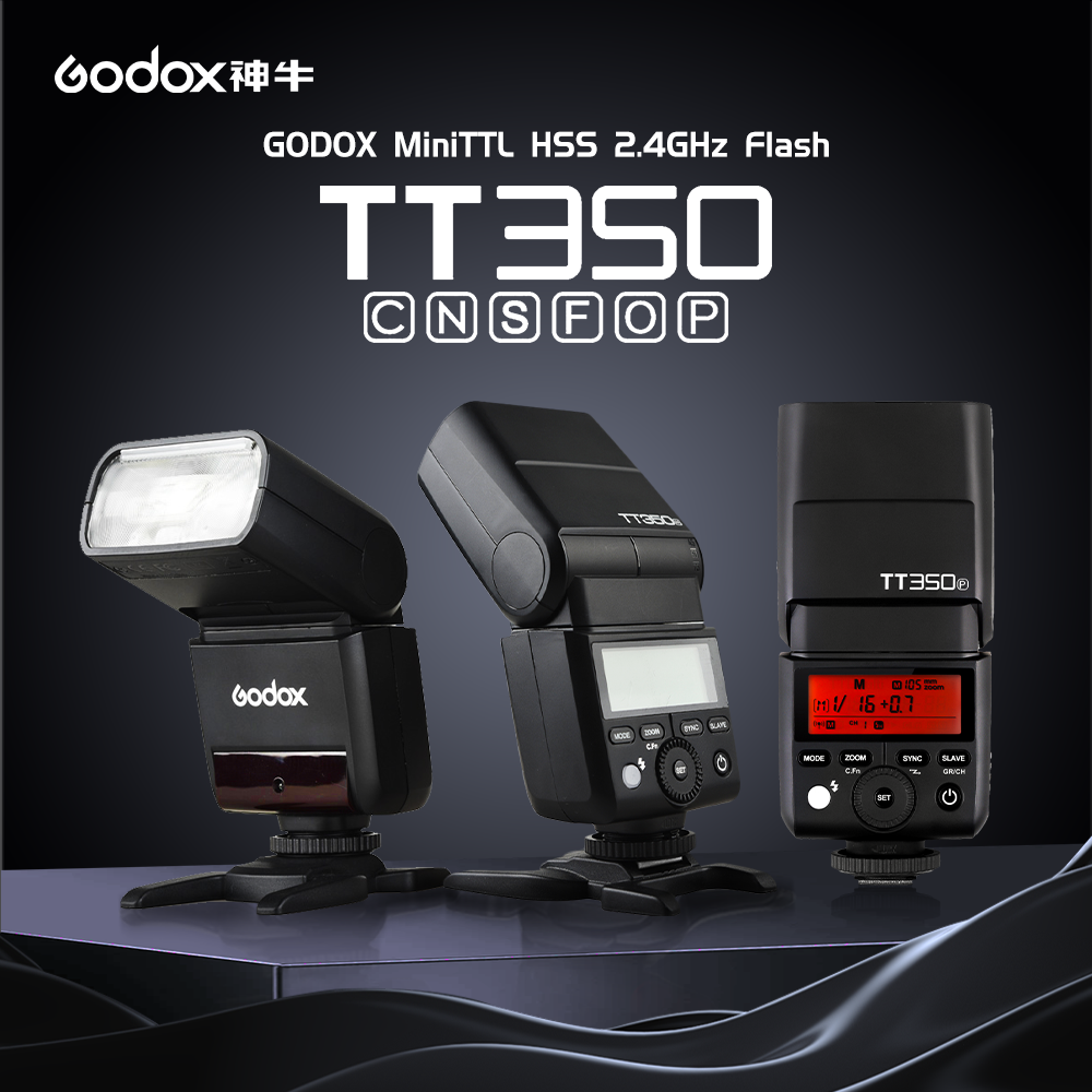 Speedlite Flash External - Flash TTL GODOX TT350C para Canon,