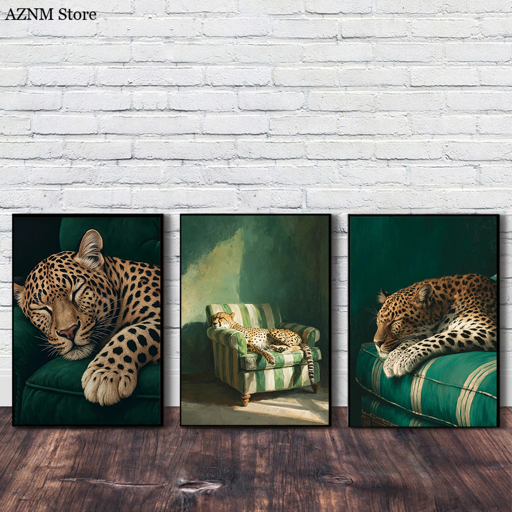 Photography Trend - Póster con estampado artístico de guepardo