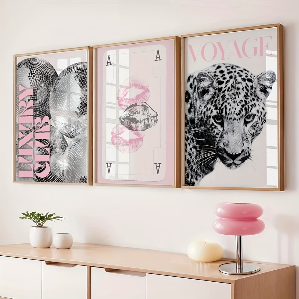 Photography Trend - 3 piezas de lienzo sin marco
