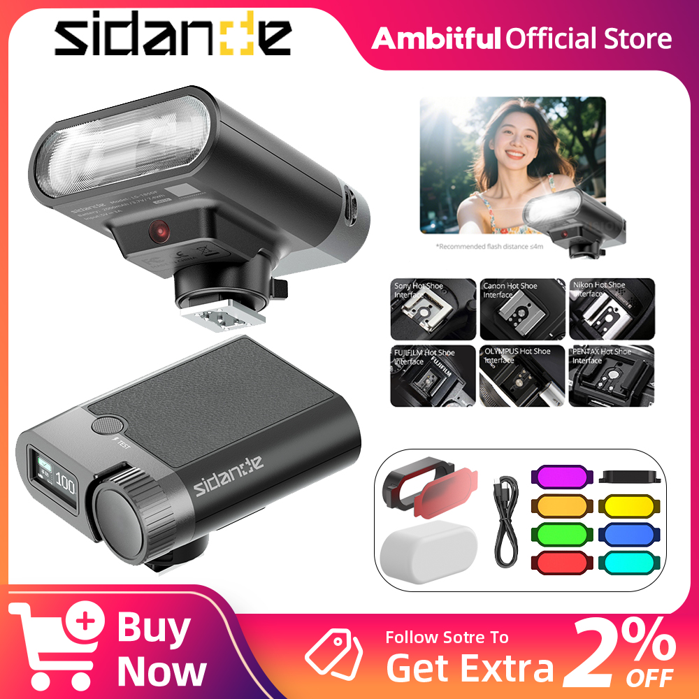 Speedlite Flash External - Flash Externo para Cámara SIDANDE S1