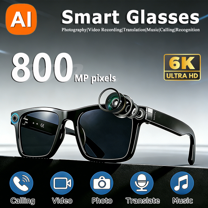 Photography With Ai - Gafas con Cámara HD 6K e