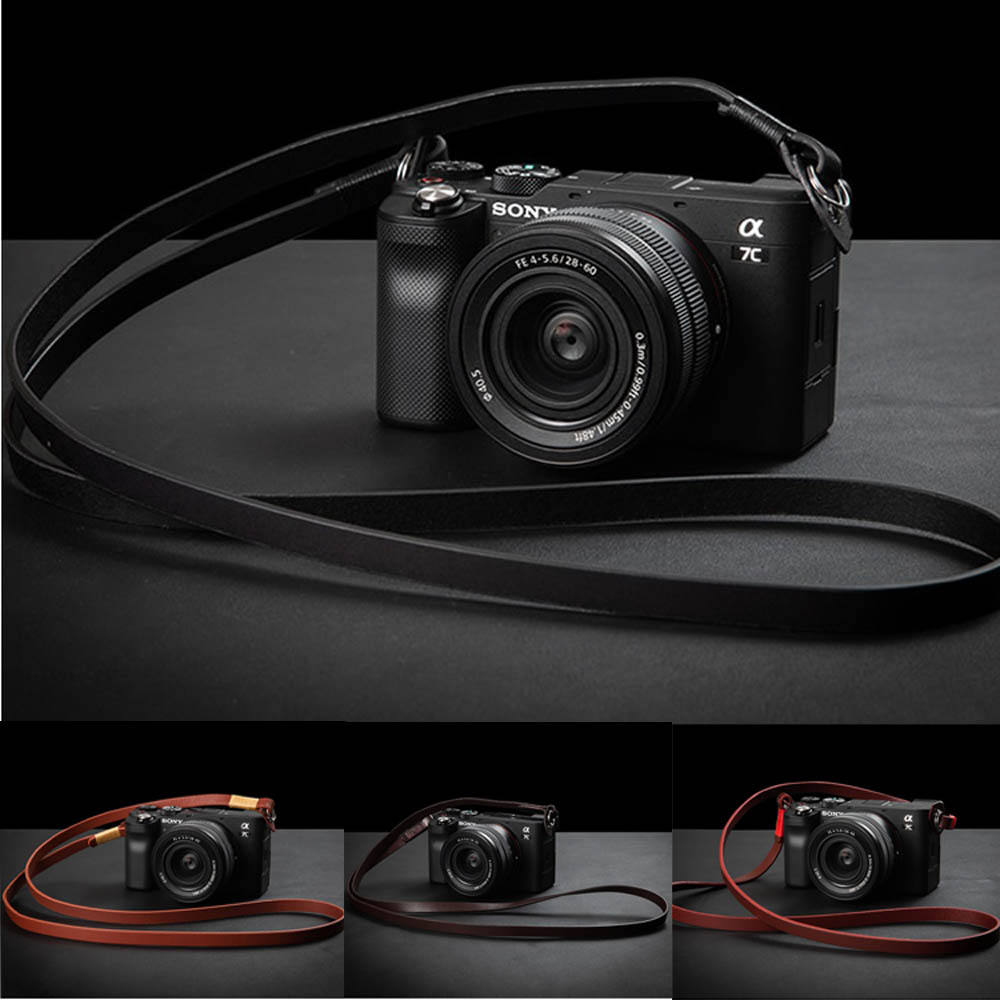Camera Strap Leather - Correa de cuero genuino para cámara
