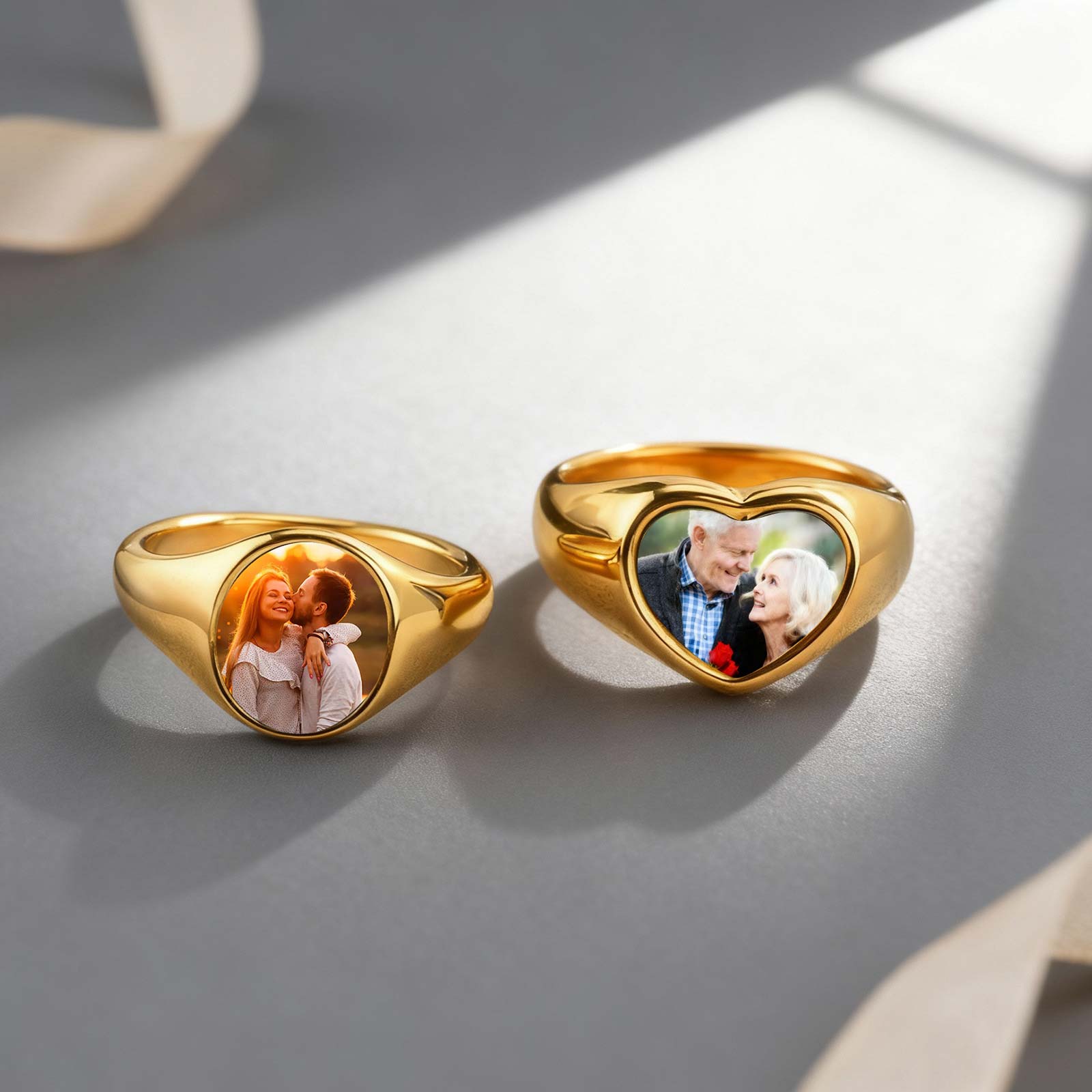 Photographic Memory - Anillo de foto personalizado para mujer,