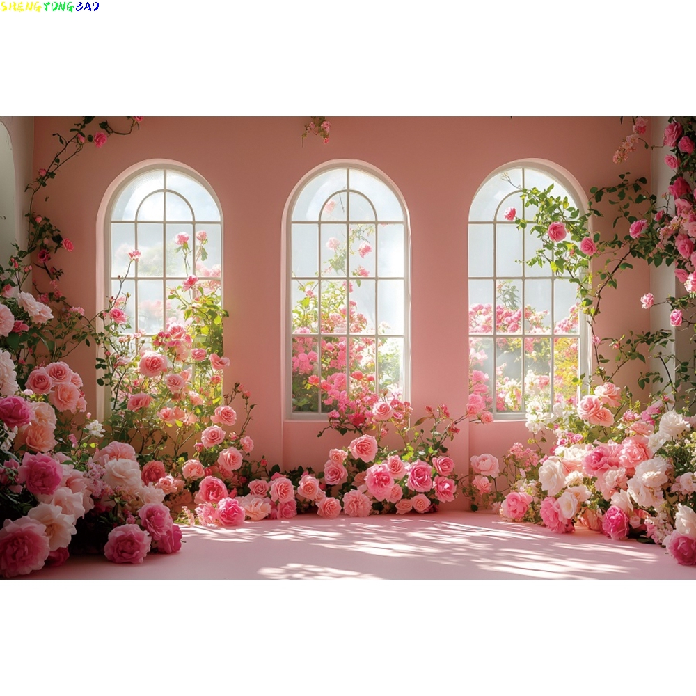 Photography Backdrop Muslin - Fondo de boda con ventana de