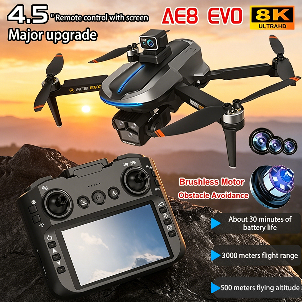 Photography Pro - Dron AE8 EVO 4K Profesional 5G