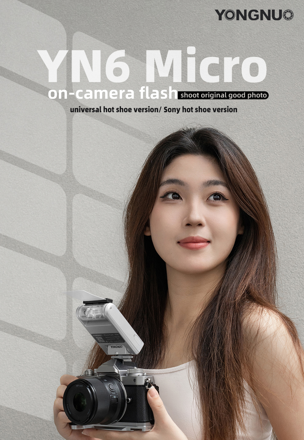 Speedlite Flash External - YONGNUO YN6 Mini Flash Speedlite en