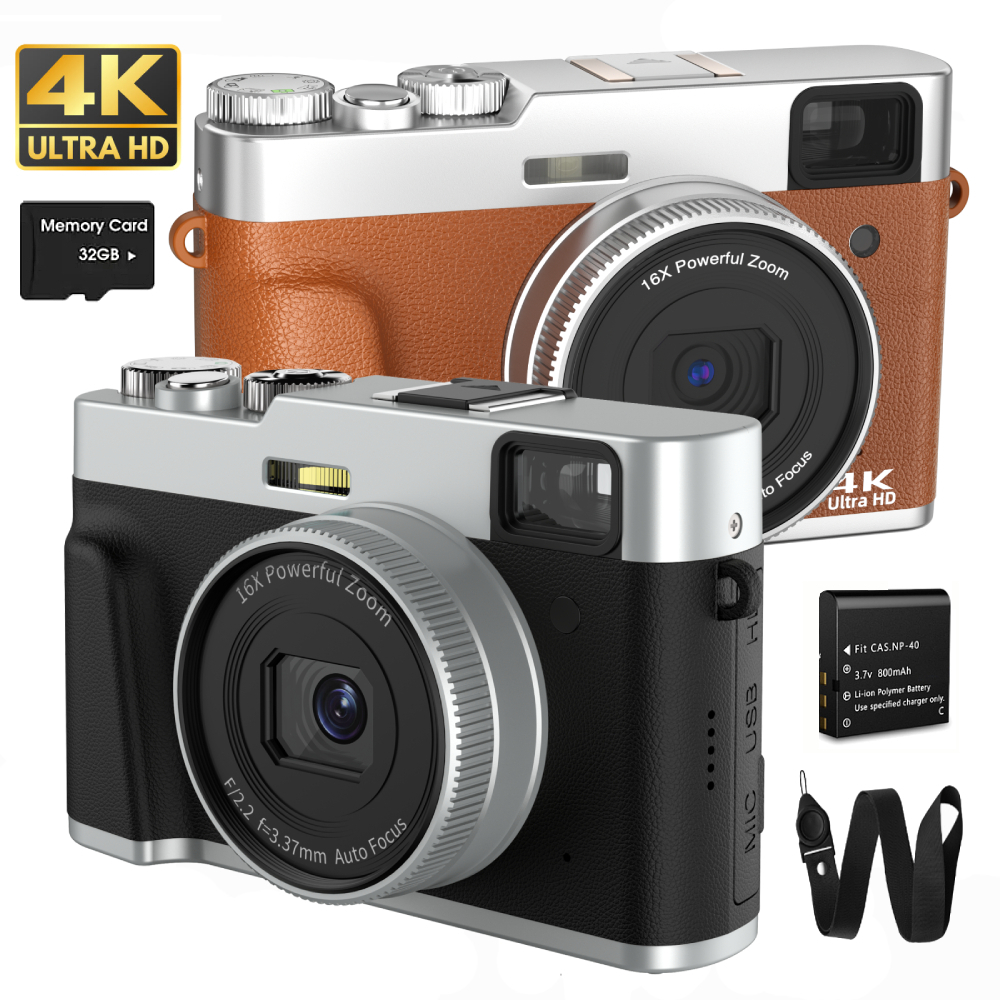 Photography Youtube - Cámara digital 4K con enfoque automático,