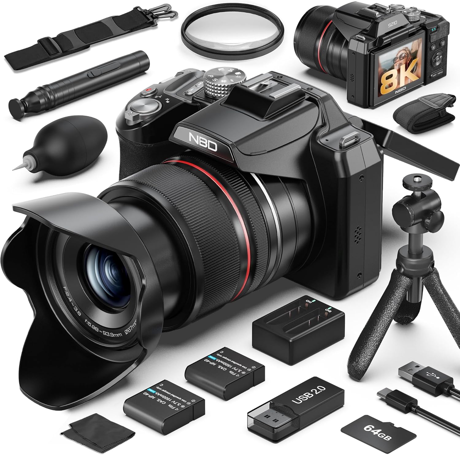 Photography Youtube - Cámara Digital Profesional de Fotografía 8K