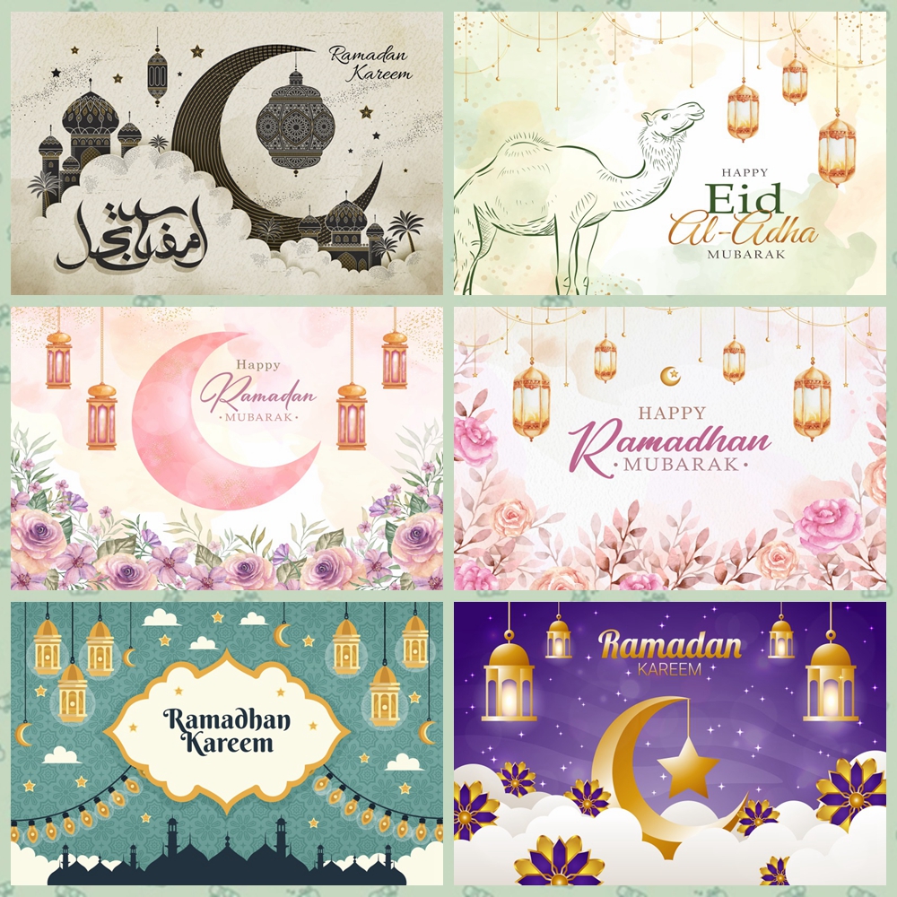 Photography Backdrop Muslin - Fondo de fotografía Eid Mubarak Ramadán