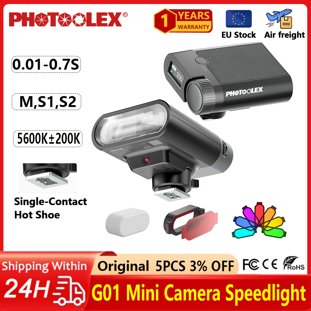 Speedlite Flash External - Flash para Cámara PHOTOOLEX G01 Mini