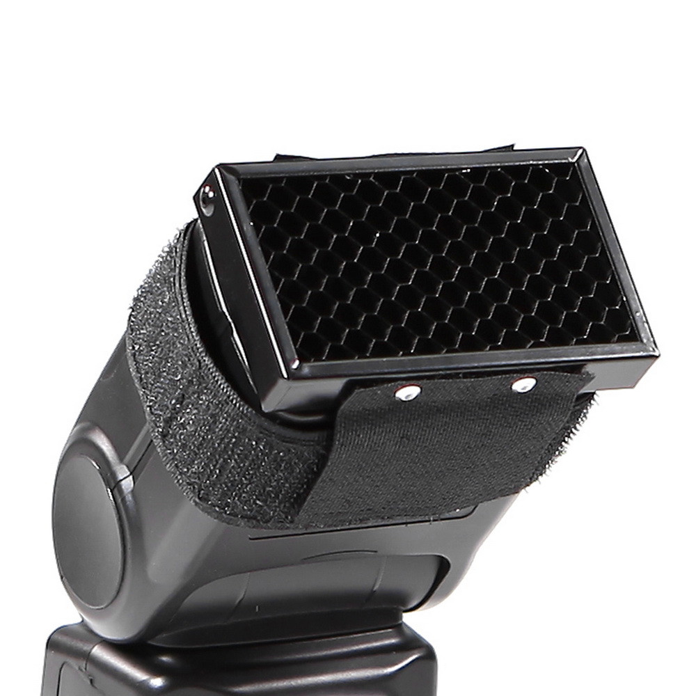 Speedlite Flash External - Rejilla de panal Universal para Flash