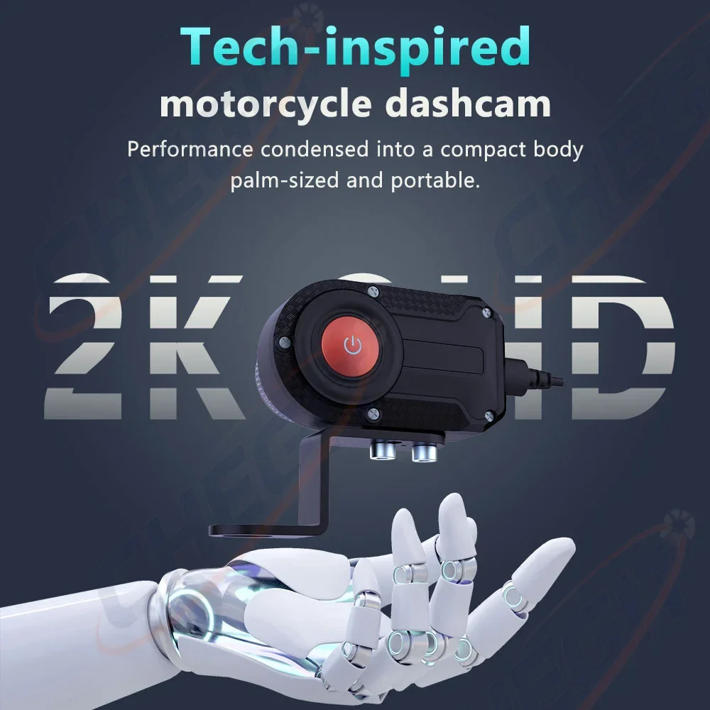 Cámara DVR para Motocicleta 2K - Photographic Memory reseña y precio
