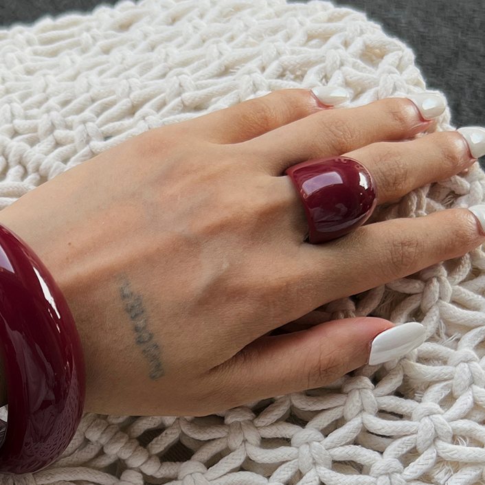 Anillo de Resina Irregular par - Photography Trend reseña y precio