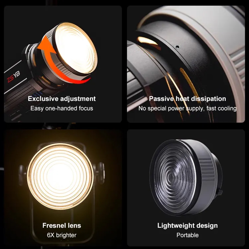 Lente Fresnel con Enfoque Ajus - Photography Kit Pro reseña y precio