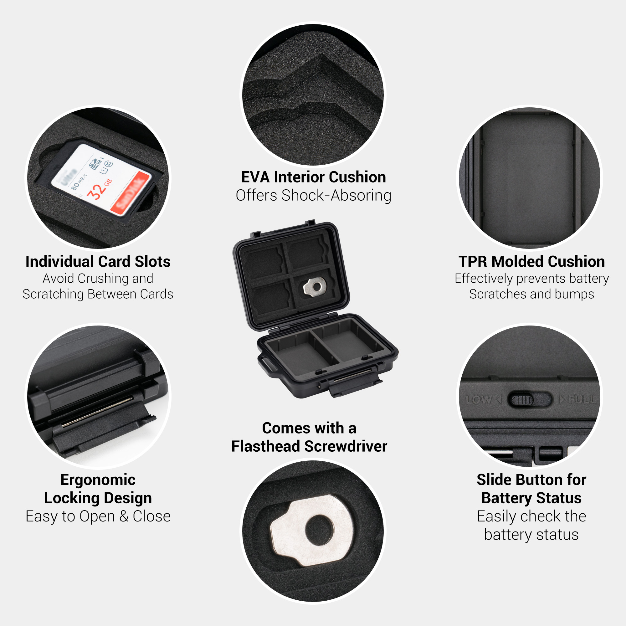 Caja de almacenamiento de tarj - Memory Card Case reseña y precio