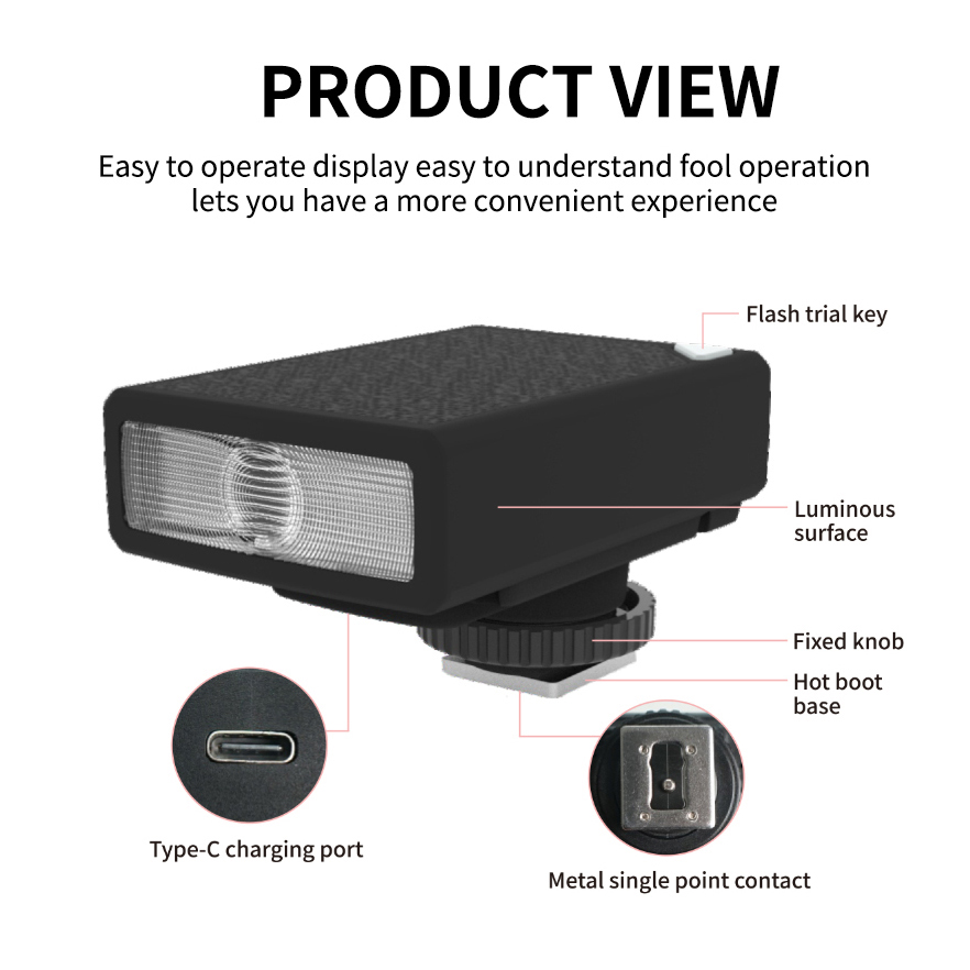 LINIM QU13 Mini cámara Flash S - Speedlite Flash External reseña y precio