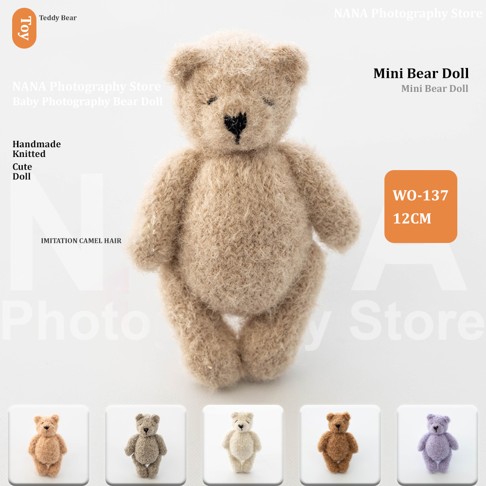 Oso de peluche tejido hecho a  - Photographic Memory reseña y precio