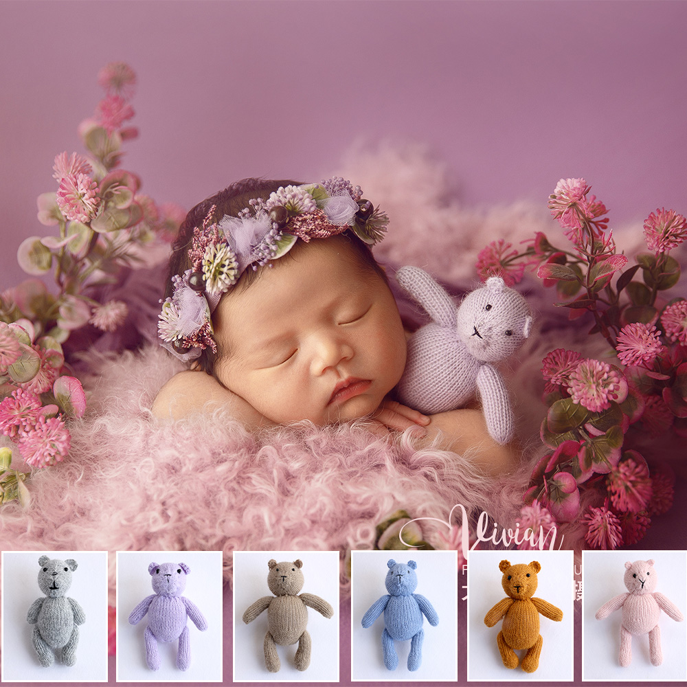 Oso de peluche tejido hecho a  - Photographic Memory reseña y precio