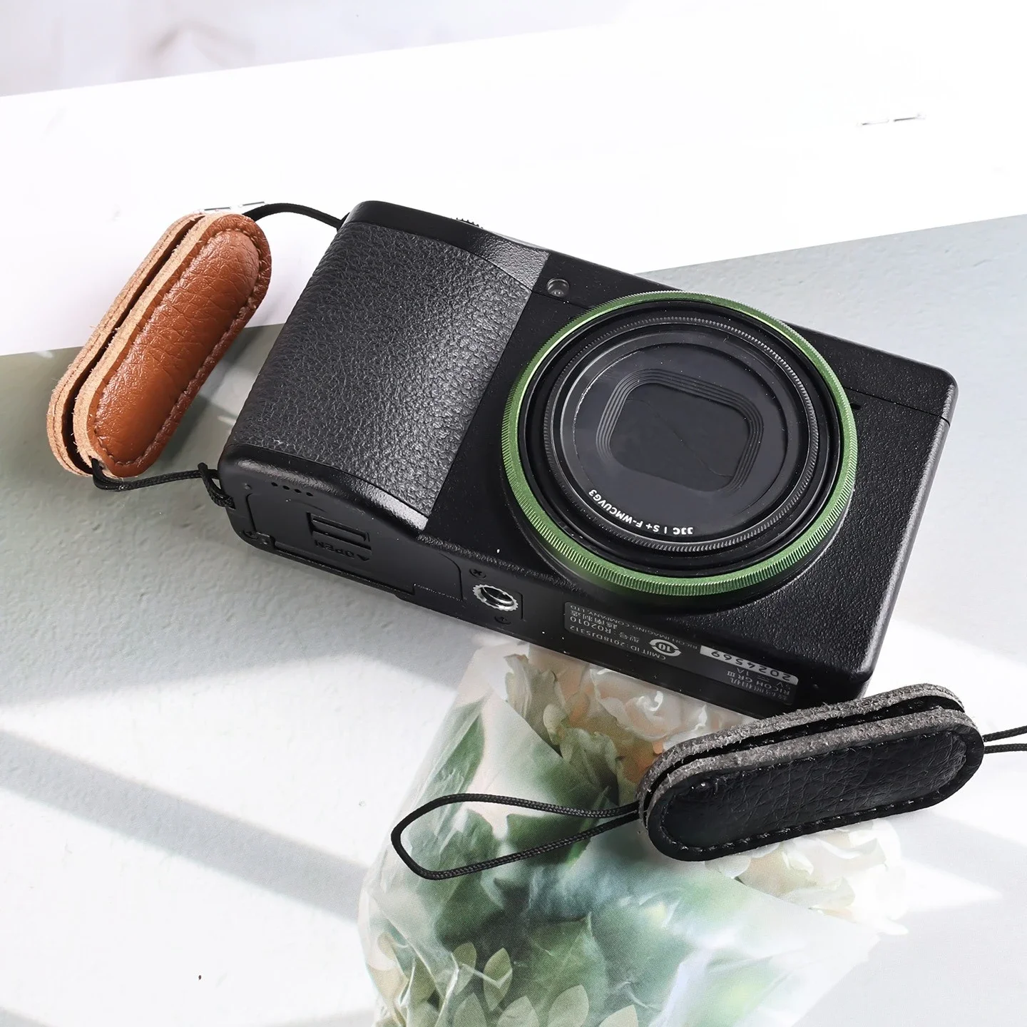 Correa de cuero genuino para c - Camera Strap Leather reseña y precio
