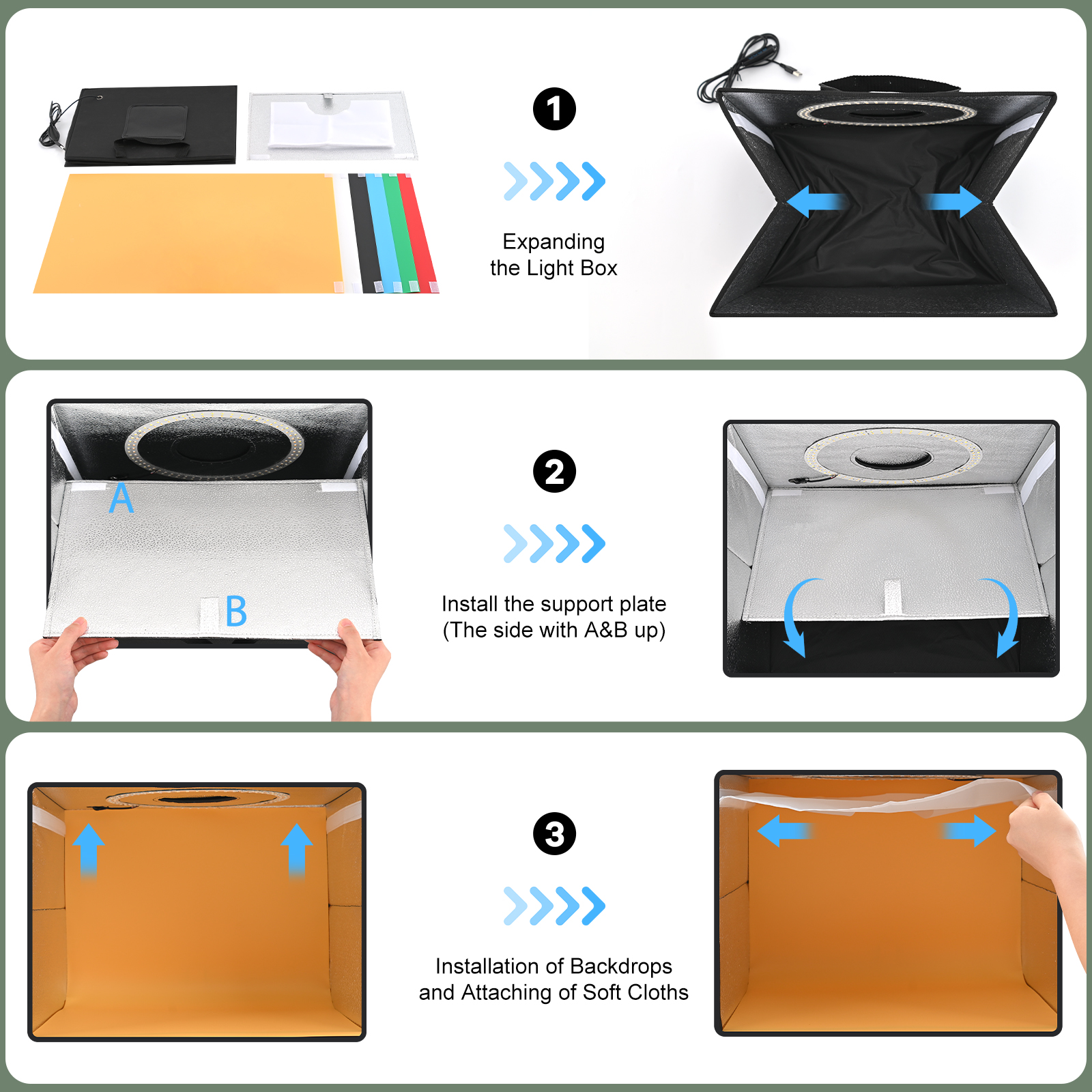 Lightdow Kit de caja de luz pa - Photography Kit Pro reseña y precio