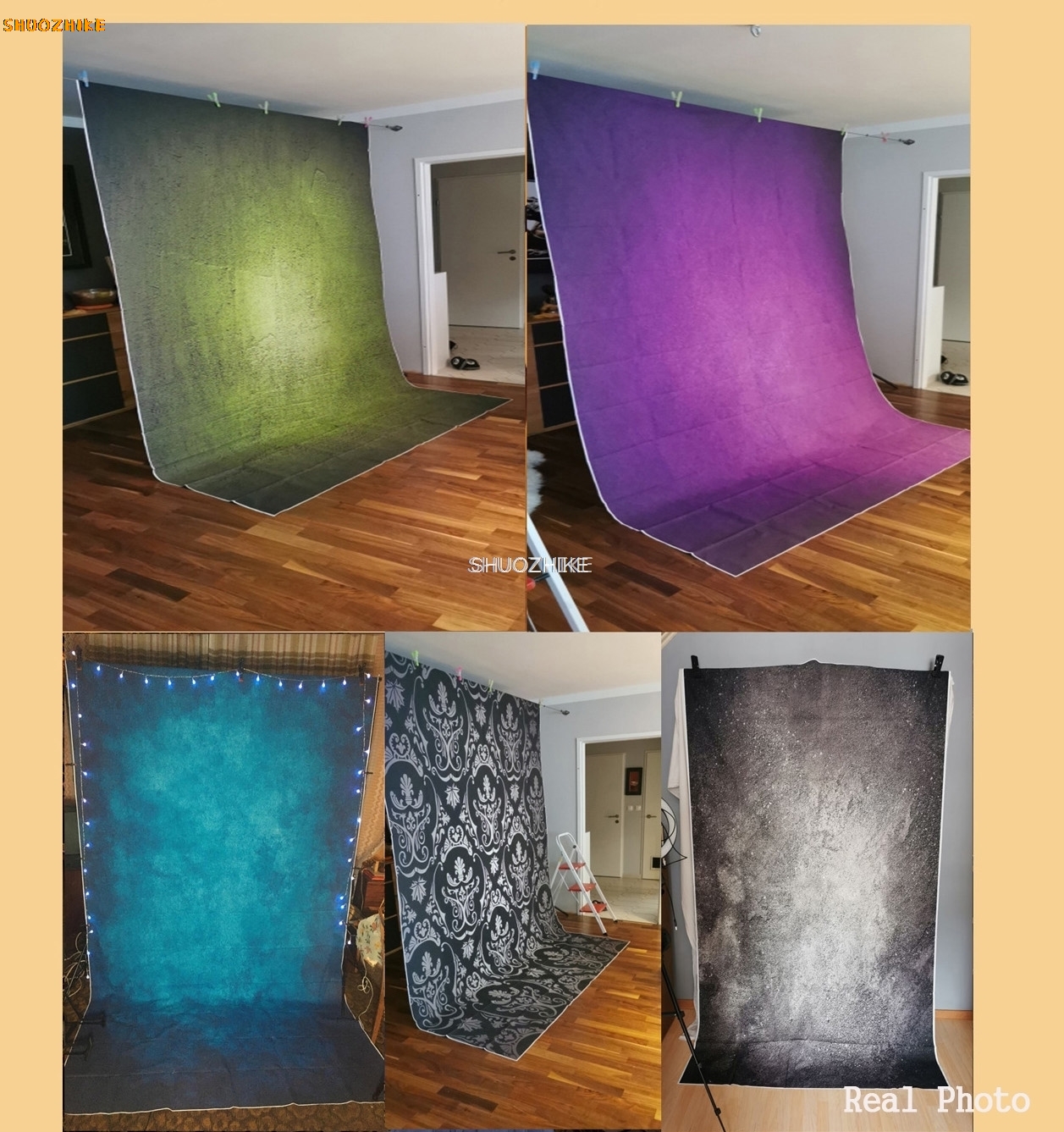 Fondo de fotografía con textur - Photography Backdrop Muslin reseña y precio