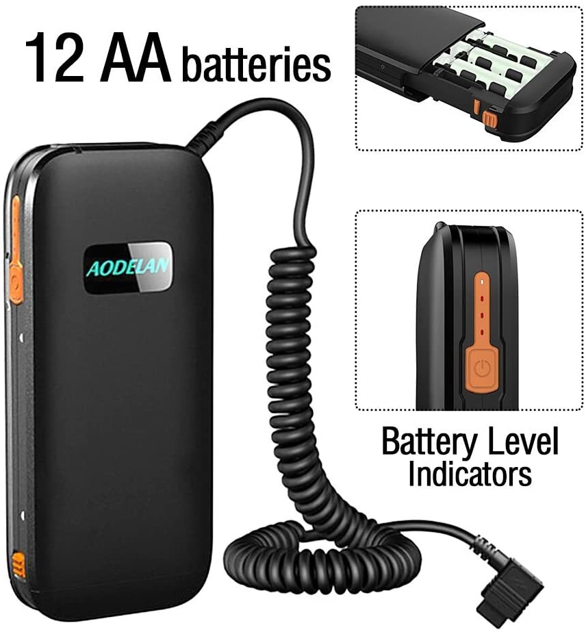 AODELAN-Paquete de batería de  - Speedlite Flash External reseña y precio