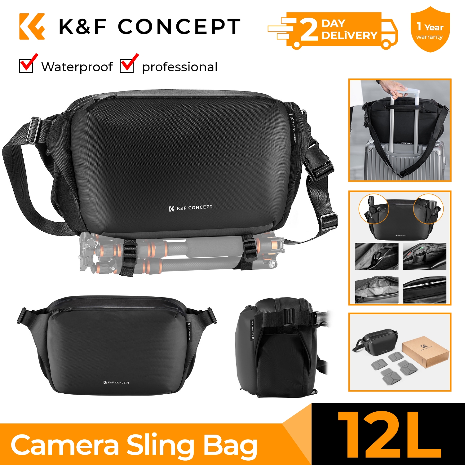 K&F CONCEPT-Bolso bandolera pa - Photography Camera reseña y precio