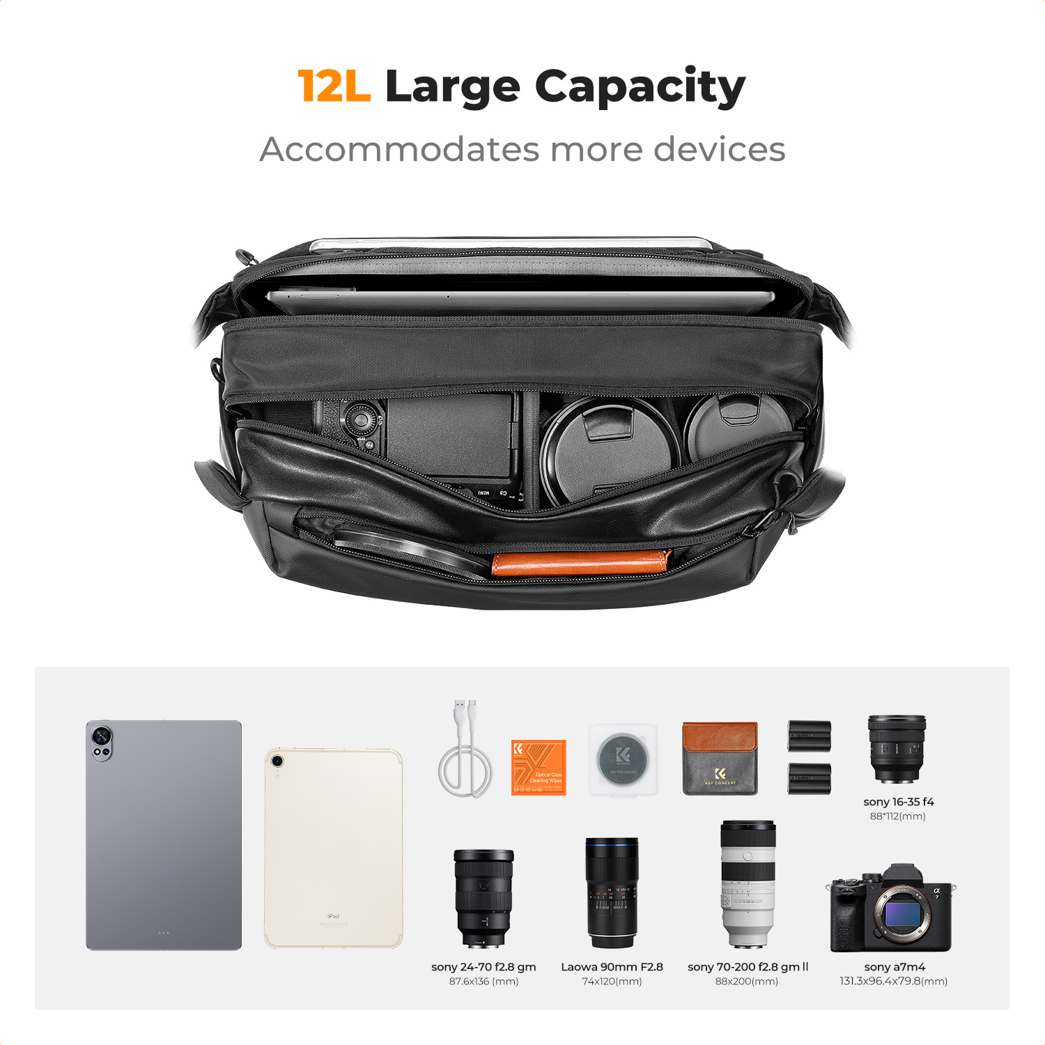 K&F CONCEPT-Bolso bandolera pa - Photography Camera reseña y precio