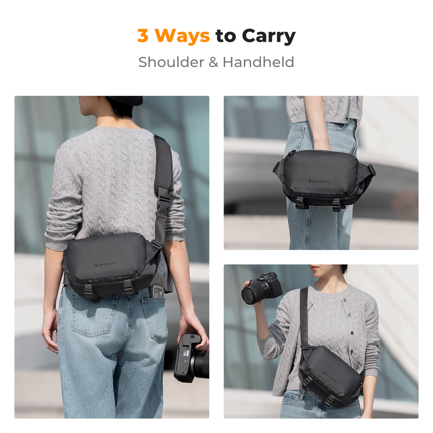 Bolso bandolera para cámara K& - Photography Camera reseña y precio