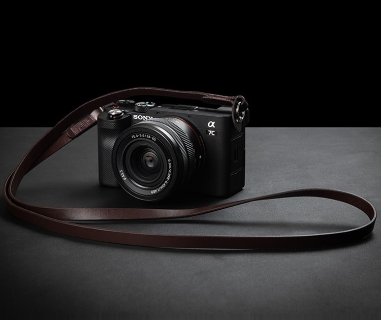 Correa de cuero genuino para c - Camera Strap Leather reseña y precio