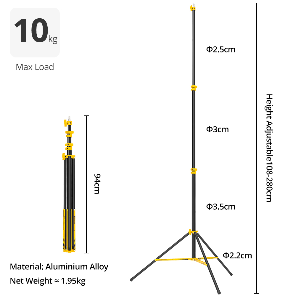 AMBITFUL GM280Y Soporte de Luz - Photography Kit Pro reseña y precio