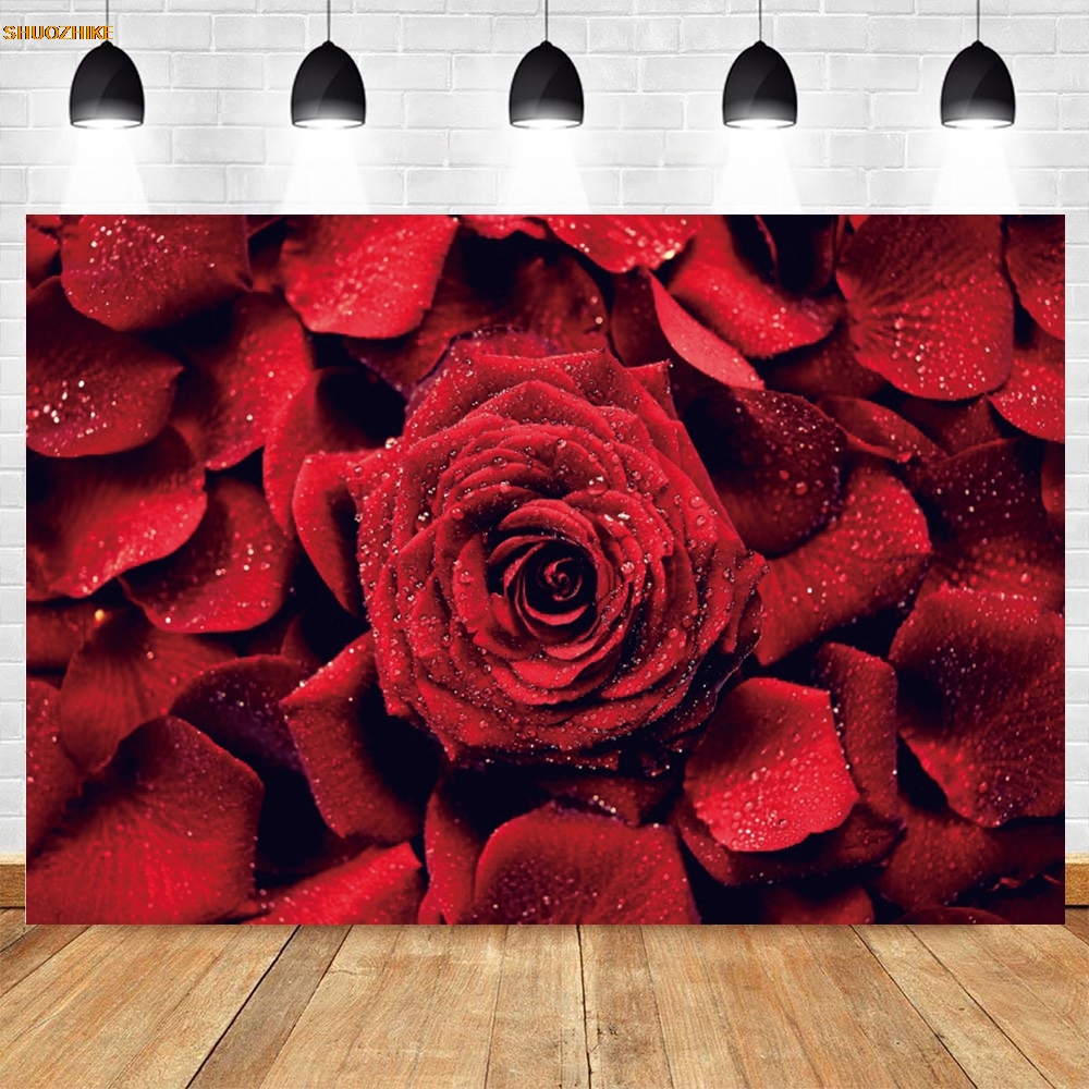 Globos de corazones rojos amor - Photography Backdrop Muslin reseña y precio