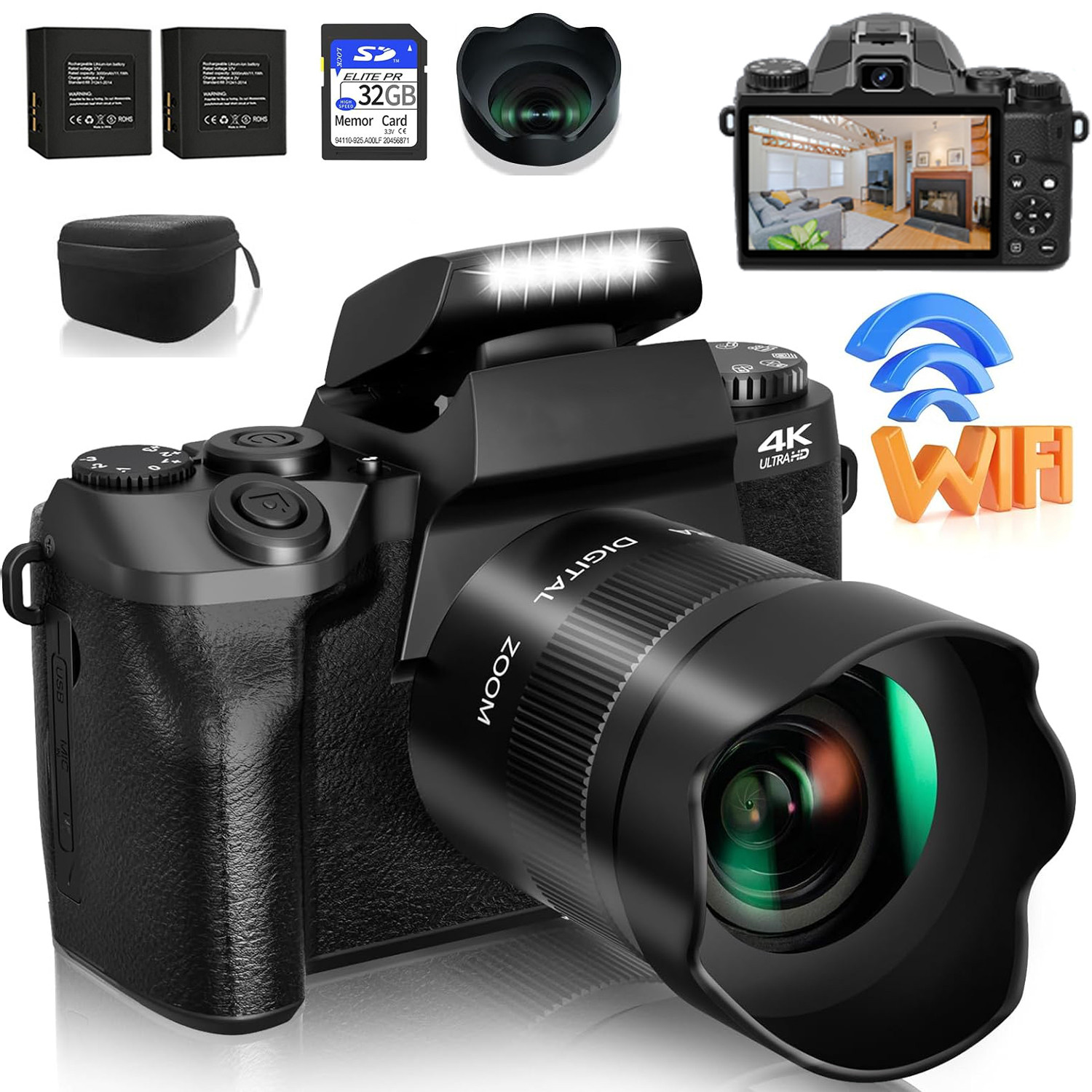 Cámara Digital SLR DSLR de 64M - Photography Youtube reseña y precio