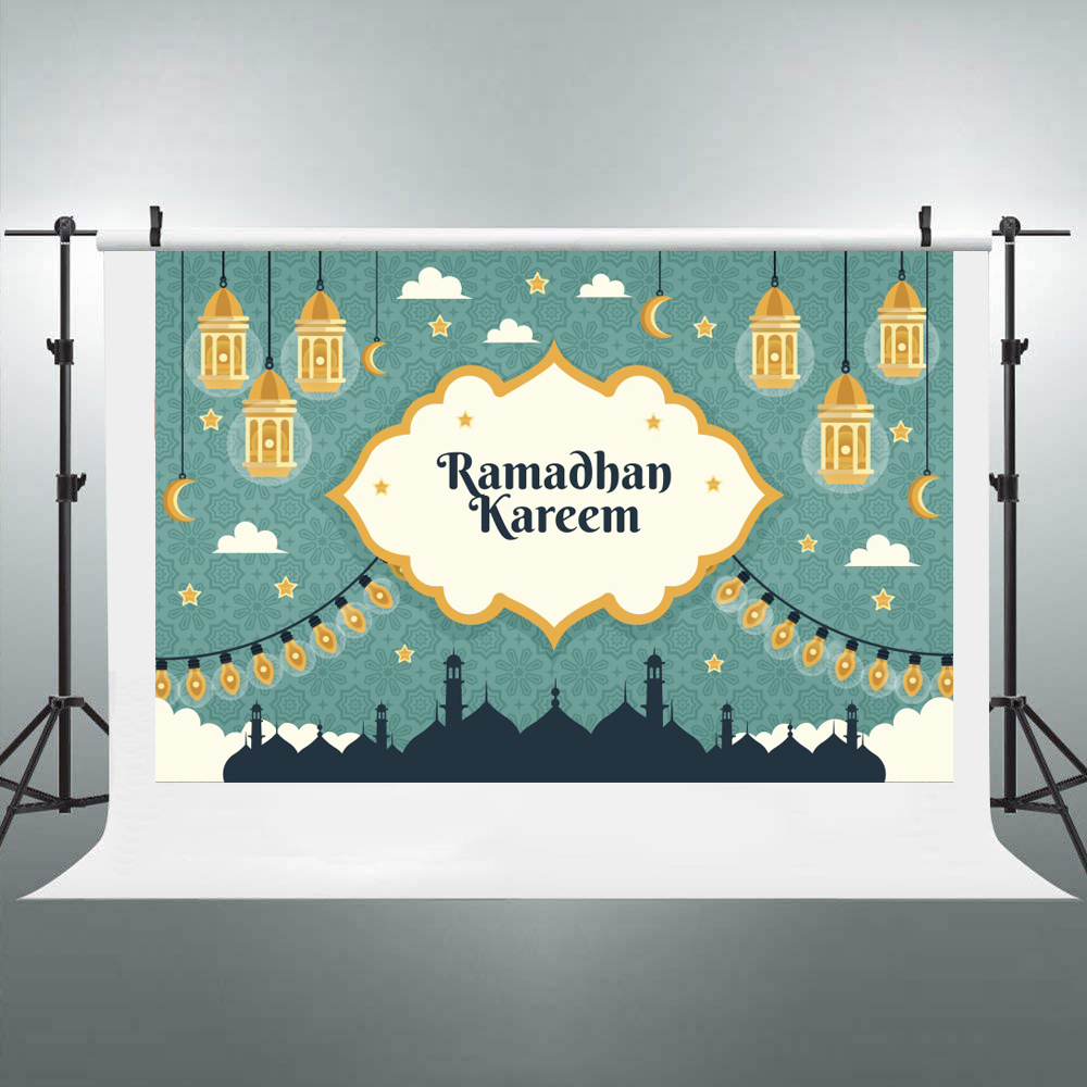 Fondo de fotografía Eid Mubara - Photography Backdrop Muslin reseña y precio