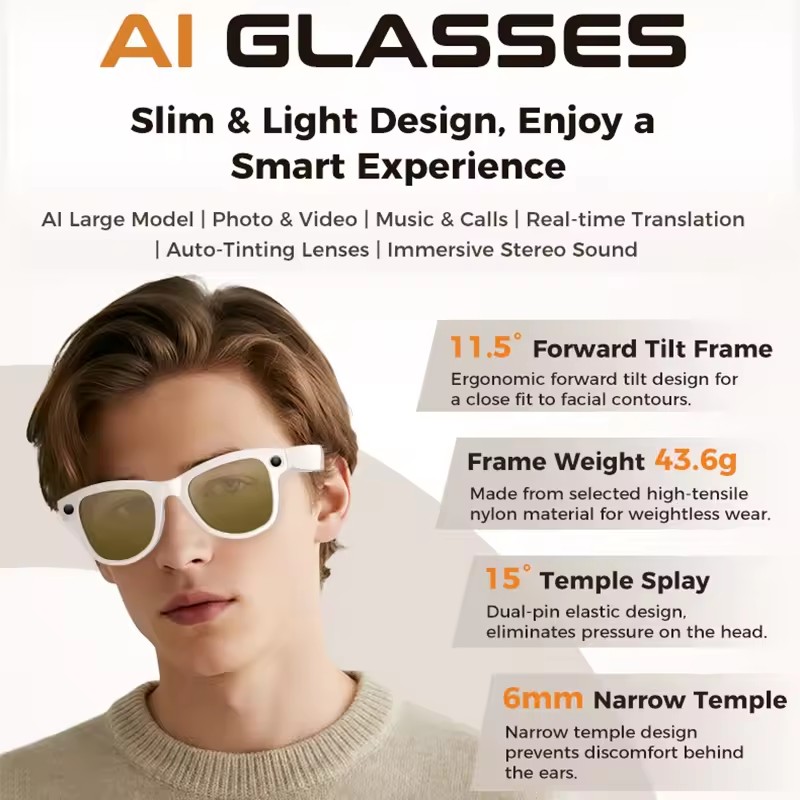 Nuevo 800W 4k HD Cámara gafas  - Photography With Ai reseña y precio