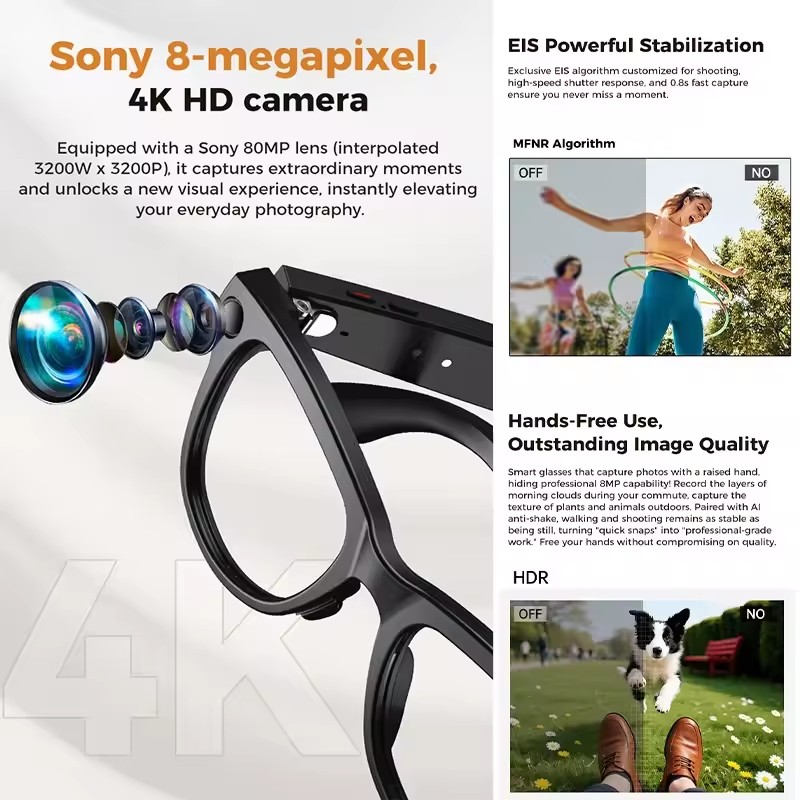 Nuevo 800W 4k HD Cámara gafas  - Photography With Ai reseña y precio