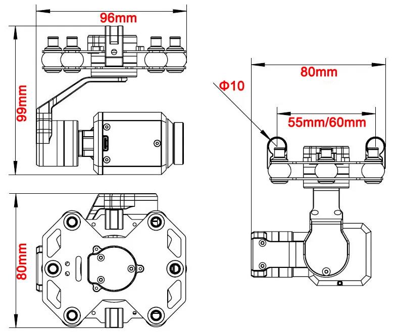 Tarot TL3T20 Gimbal de 3 Ejes  - Photography Camera reseña y precio