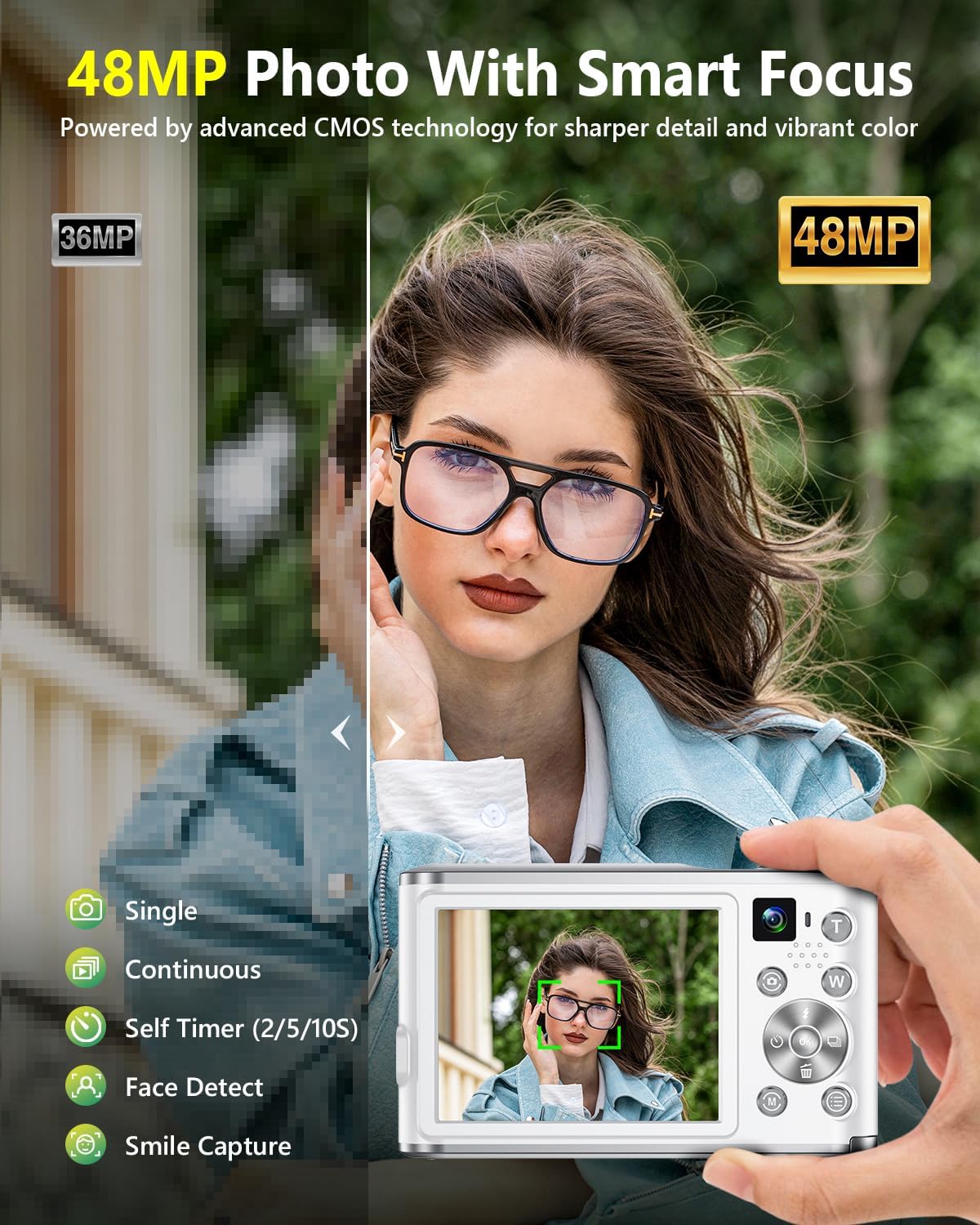Cámara digital 4K para vloggin - Photography Youtube reseña y precio