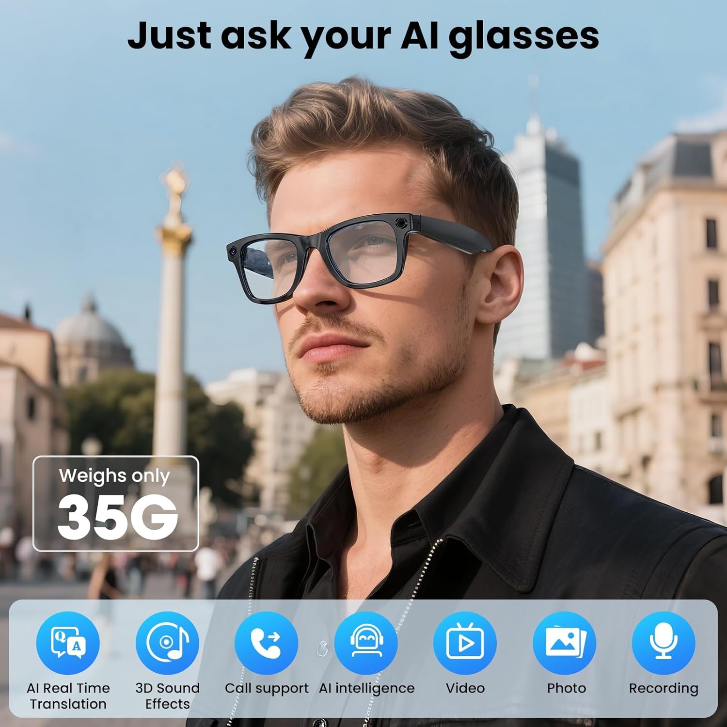800W con cámara gafas intelige - Photography With Ai reseña y precio