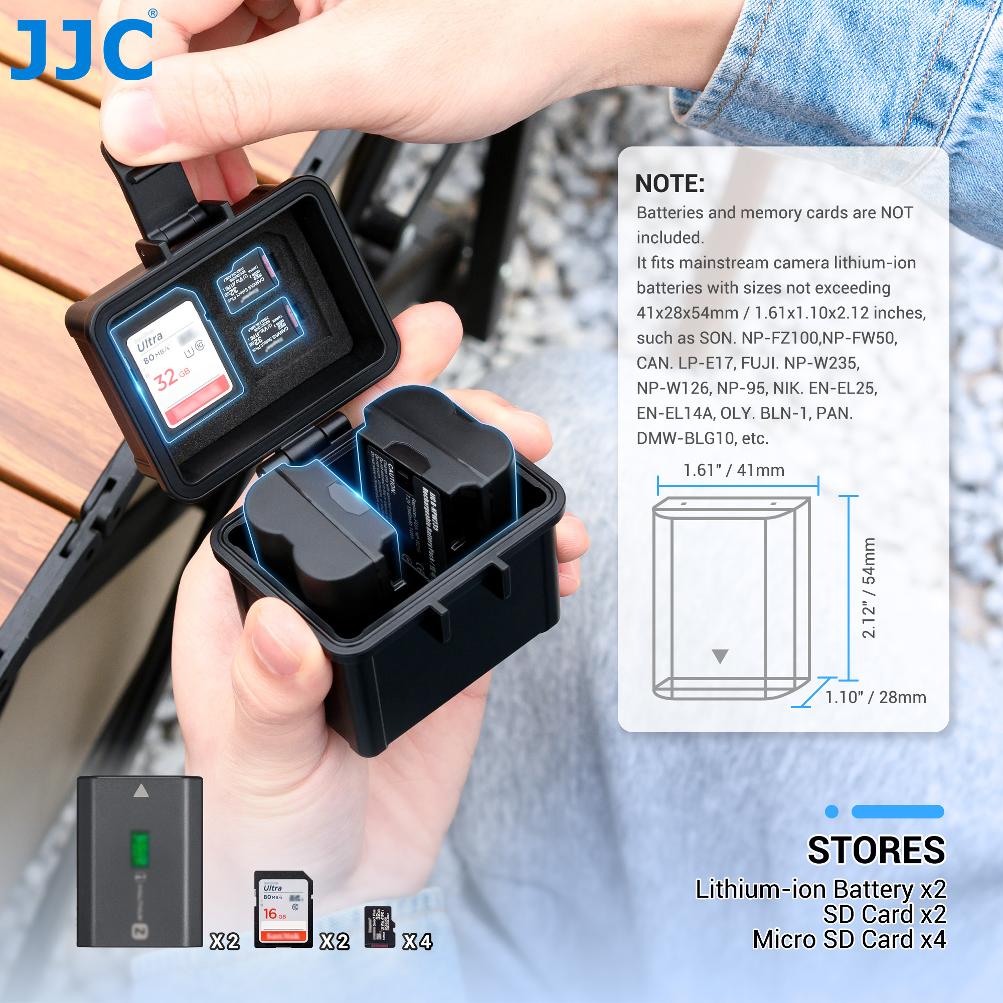 Funda de batería portátil para - Memory Card Case reseña y precio