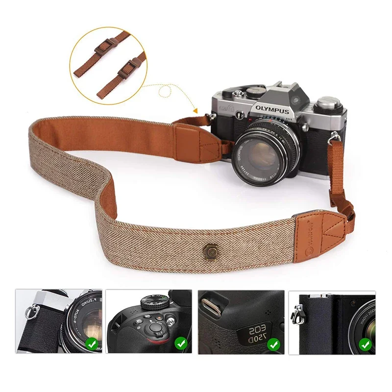 Correa de Cámara Portátil Ajus - Camera Strap Leather reseña y precio